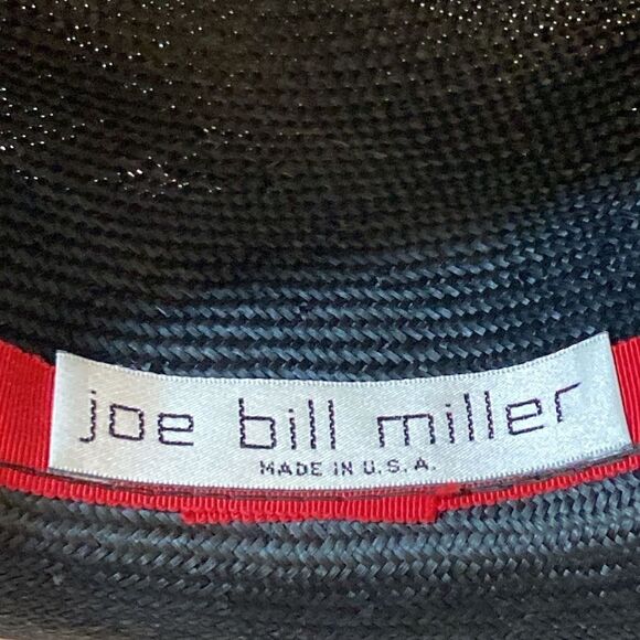 VTG, Joe Bill Miller Made In USA  Straw Elegant Black And Gold Structured Brim main image 7